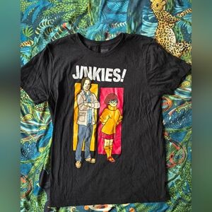 Scooby Doo and Supernatural Black Graphic T-Shirt